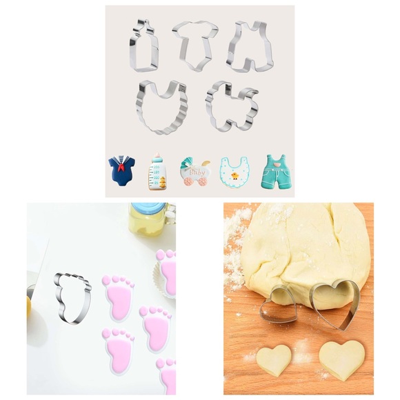 Other - 7 pcs Baby Shower Cookie Cutters
